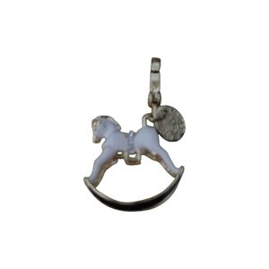 Silver Rocking Horse Charm Pendant